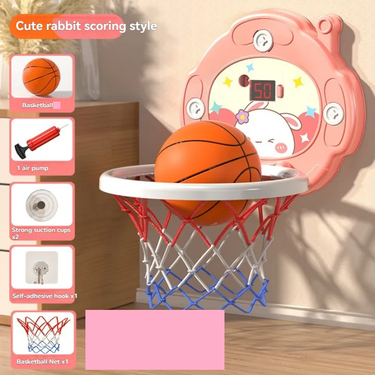 Kids Bunny Themed Basketball Hoop Set
